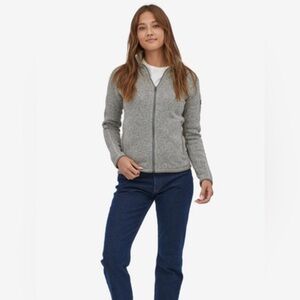 Patagonia Women’s Birch White Full Zip Better Sweater Size XS
